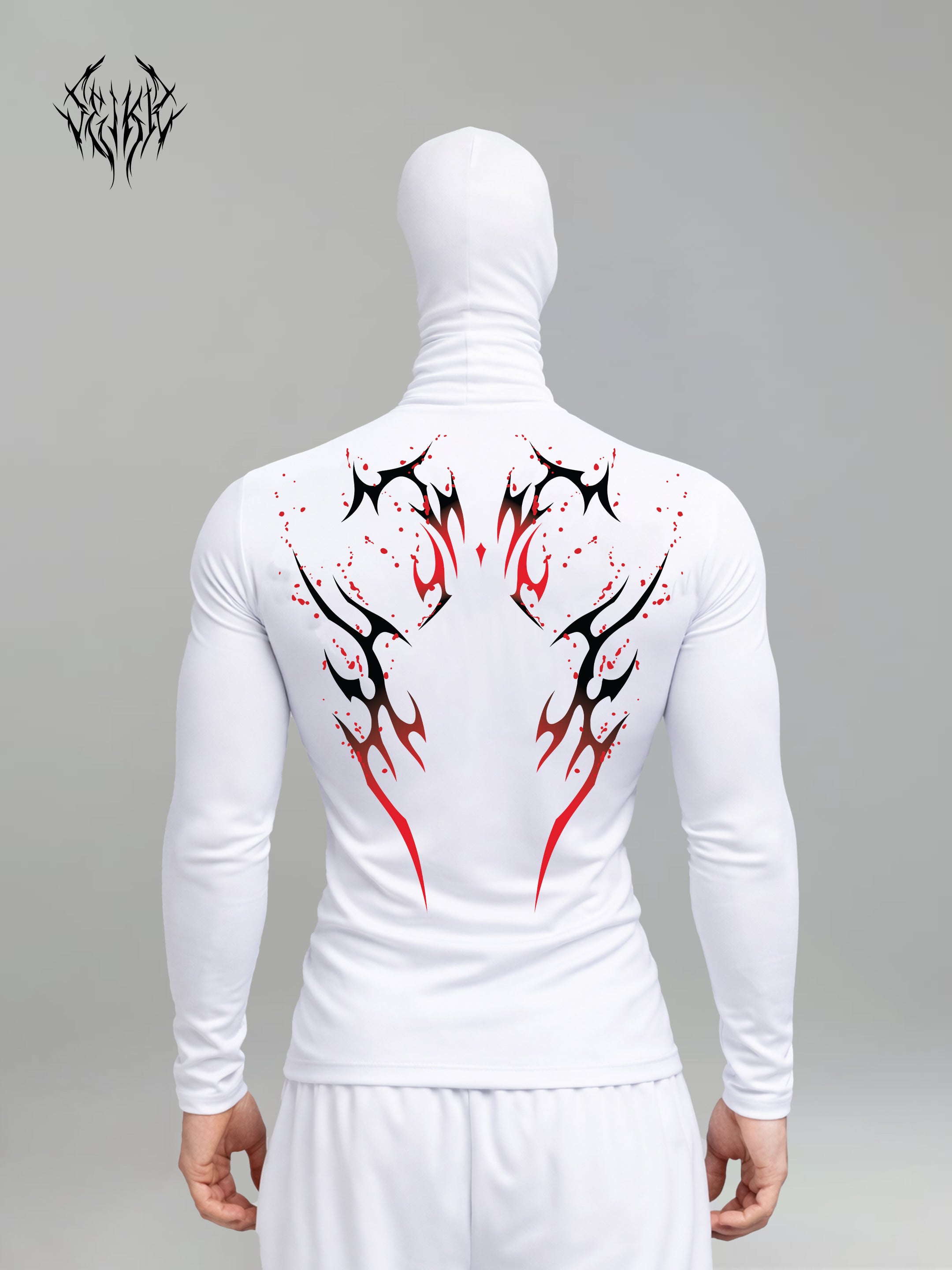 Long Sleeve Compression Shirt - Blood Red