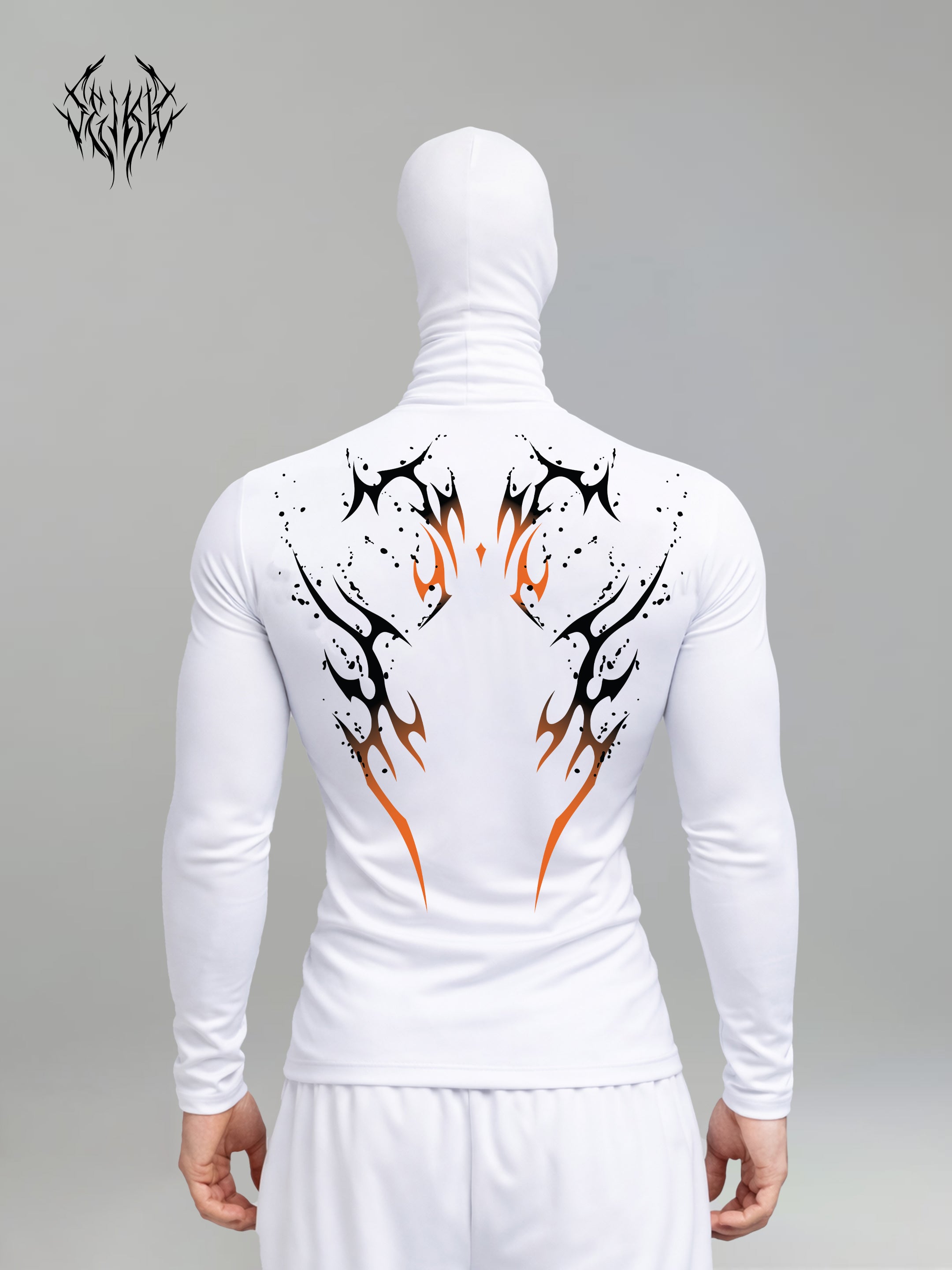Long Sleeve Compression Shirt - Blood Orange