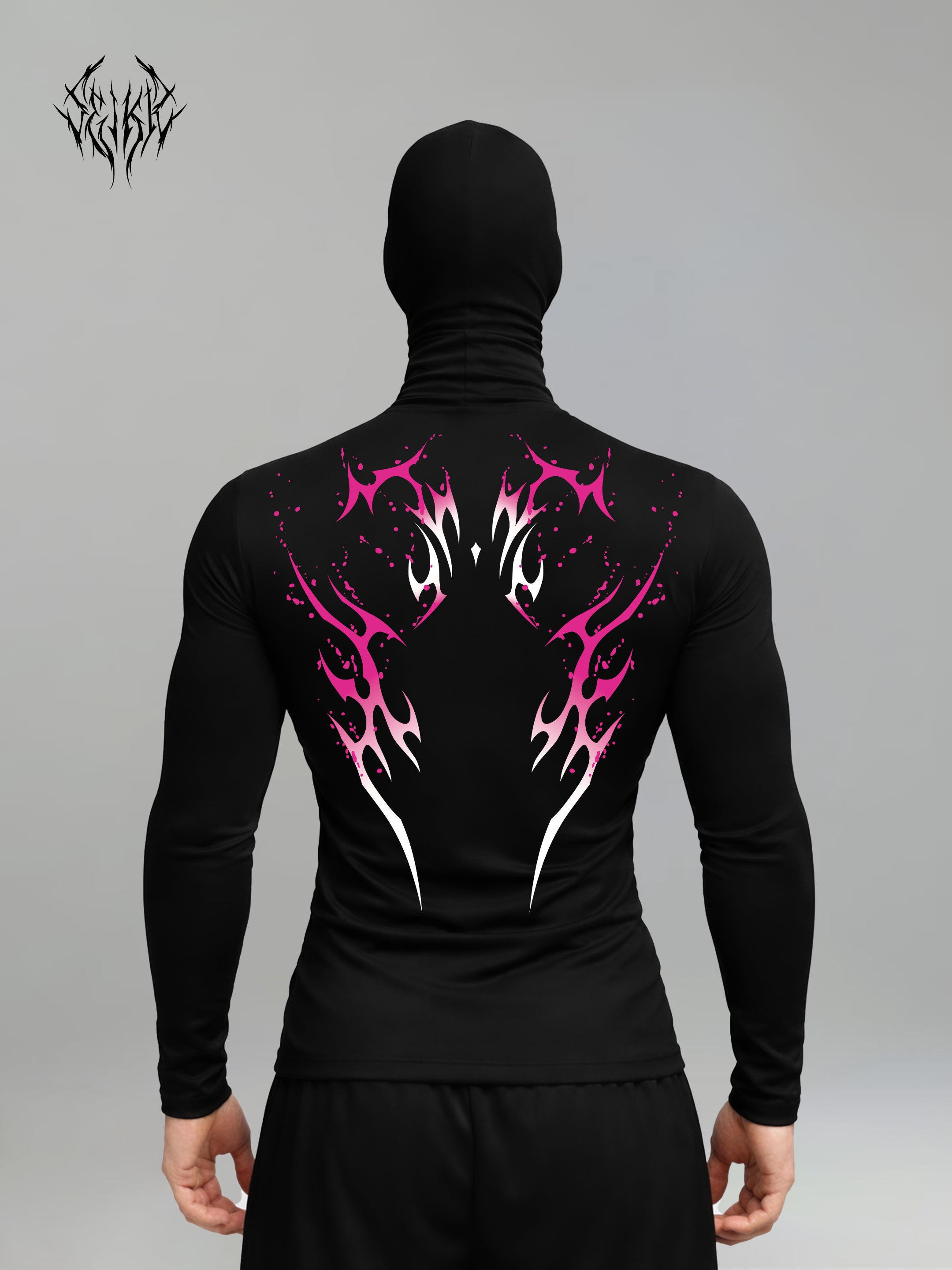 Long Sleeve Compression Shirt - Blood Pink