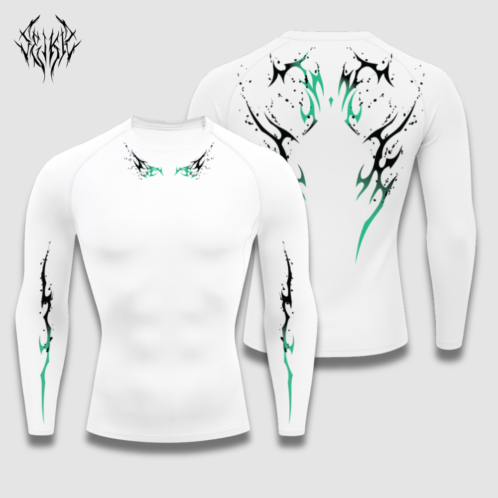 Long Sleeve Compression Shirt - Blood Mint