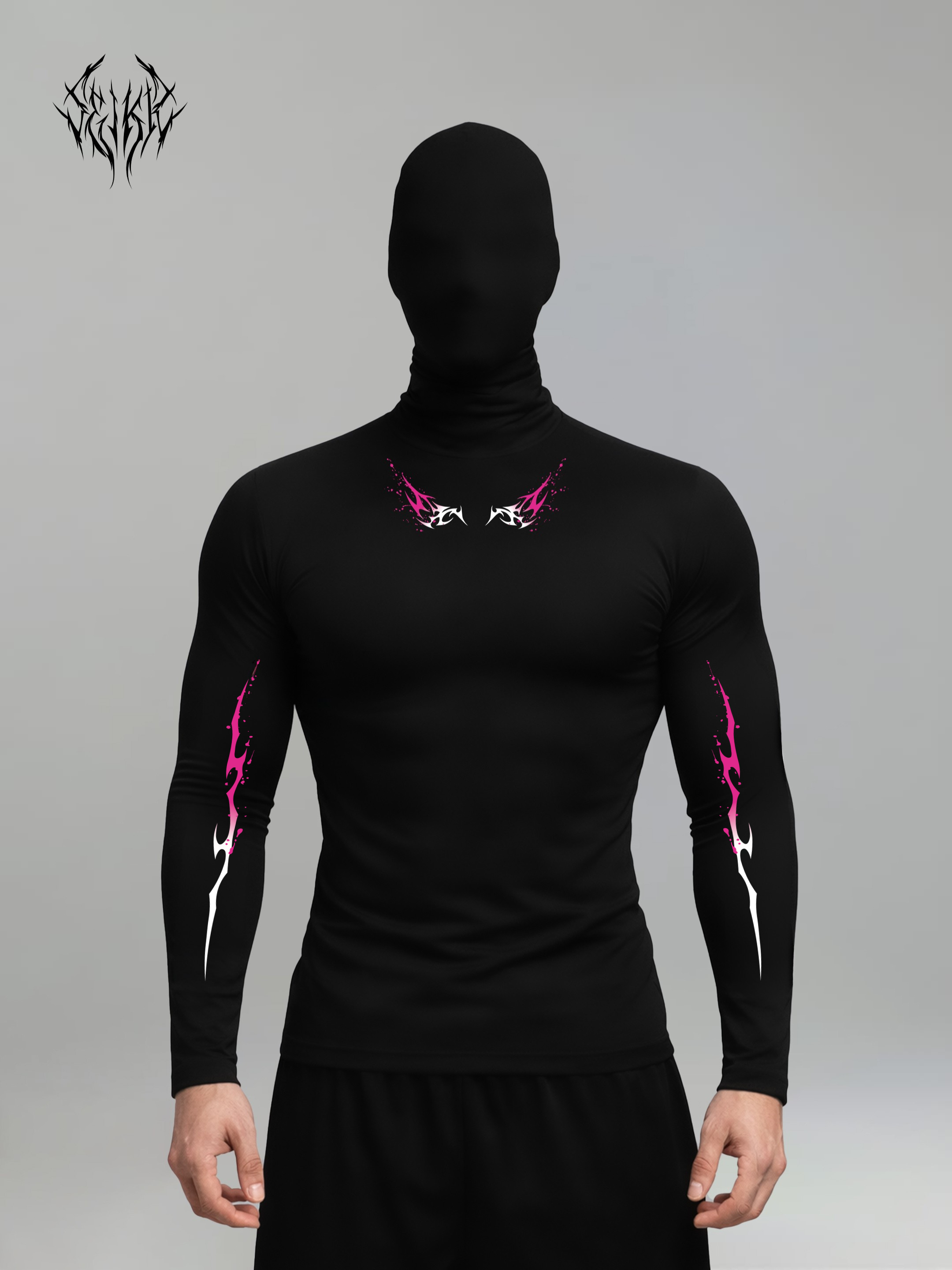 Long Sleeve Compression Shirt - Blood Pink